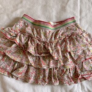 Tiered ruffle floral print skort, size 5T
